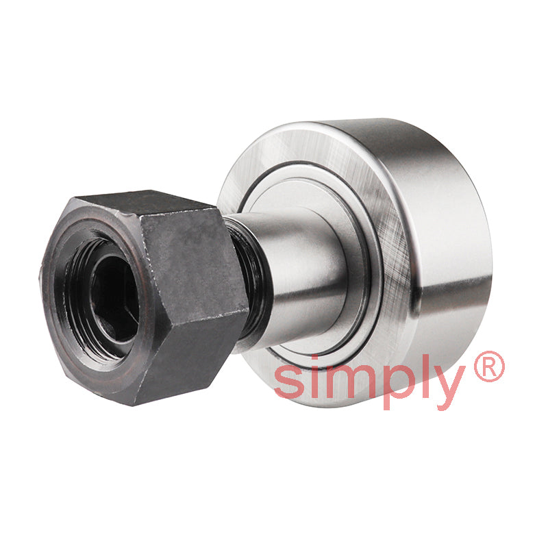 Budget NUKRE62A Crowned Cam Follower with Eccentric Stud 62x28x28 M24x1.5 Thread