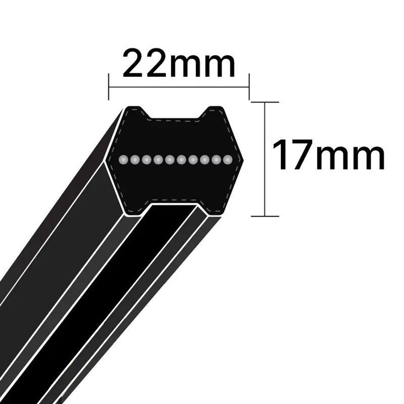 CC390 Pix Hexagon Section Double Sided V-Belt