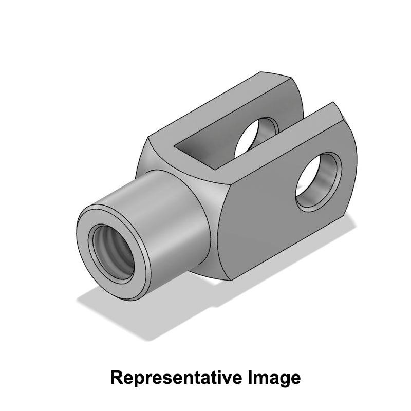 Chiavette GA8x16 Right Hand Female Aluminium Clevis 8mm Bore 16mm Base / Bore Center M8x1.25 Thread - Allow 7-10 Days