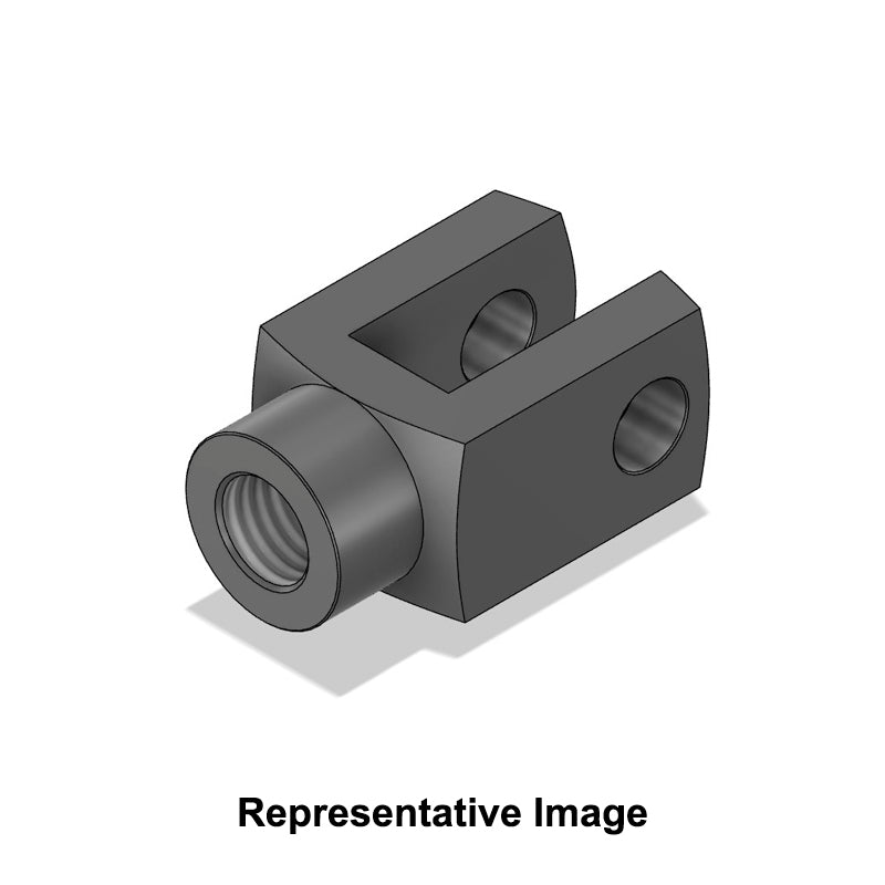 Chiavette G25x40 CNOMO Right Hand Female Steel Clevis 25mm Bore 40mm Base / Bore Center M36x02 Thread - Allow 7-10 Days