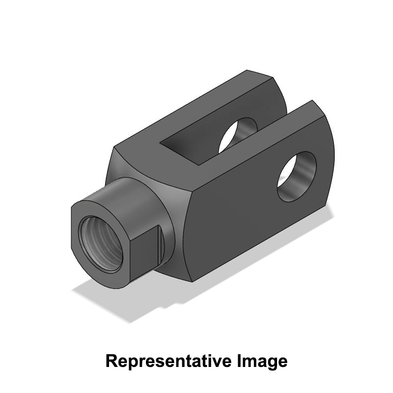 Chiavette GR6X24 Right Hand Female Steel Rotating Clevis 6mm Bore 24mm Base / Bore Center M6x1 Thread - Allow 7-10 Days