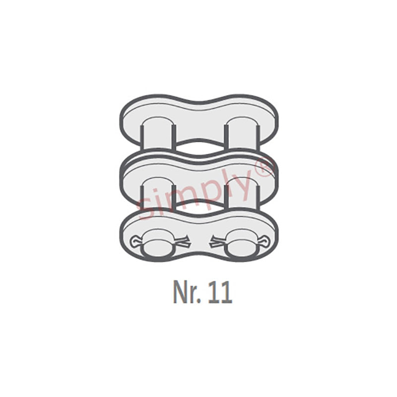 Renold Synergy 120-2-NO11 ANSI / AS Duplex Chain Cottered Connecting Link 1-1/2 inch Pitch