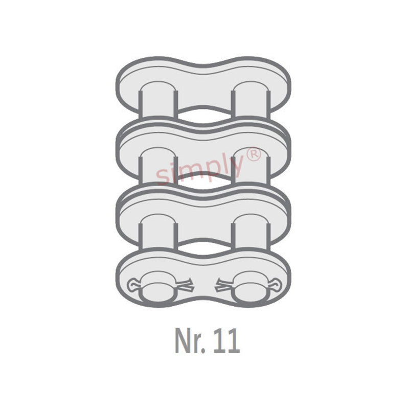 Renold Synergy 60-3-NO11 ANSI / AS Triplex Chain Cottered Connecting Link 3/4 inch Pitch