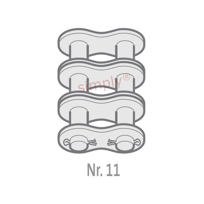 Renold Blue Box 28B-3-NO11 BS Triplex Chain Cottered Connecting Link 1-3/4 inch Pitch