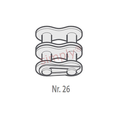 Renold SD 60-2-NO26 ANSI / AS Duplex Chain Connecting Link With Spring Clip 3/4 inch Pitch