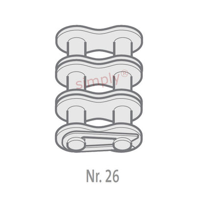 Renold SD 06B-3-NO26 BS Triplex Chain Connecting Link With Spring Clip 3/8 inch Pitch