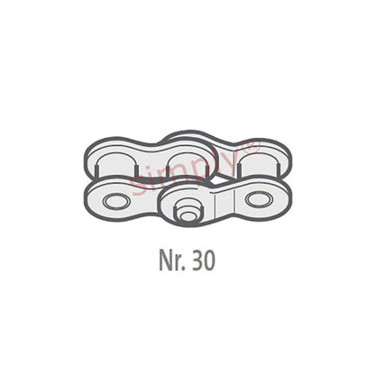 Renold Blue Box 12B-1-NO30 BS Simplex Double Cranked Link 3/4 inch Pitch