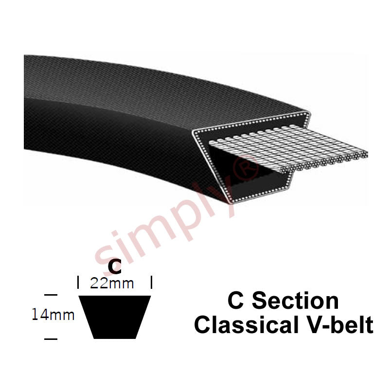 C330 Pix Classical C-Section Muscle V-Belt