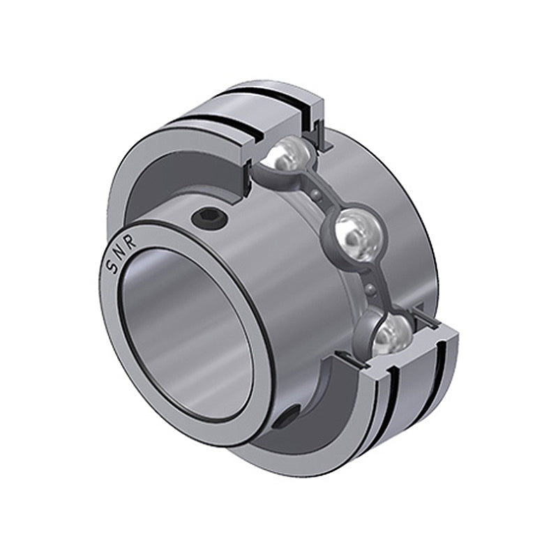 SNR CUC206 Metric Full Width Grooved Parallel Outer Bearing Insert 30mm Bore 62mm Outside Diameter with Grub Screws - Allow 2-3 Days