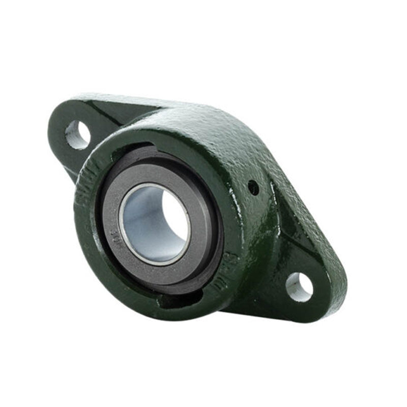 Major Brand DF10-64E-DU Imperial Cast Iron Two Bolt Oval Flanged Housing with 4 inch Bore Steel Insert - Allow 3-4 Weeks