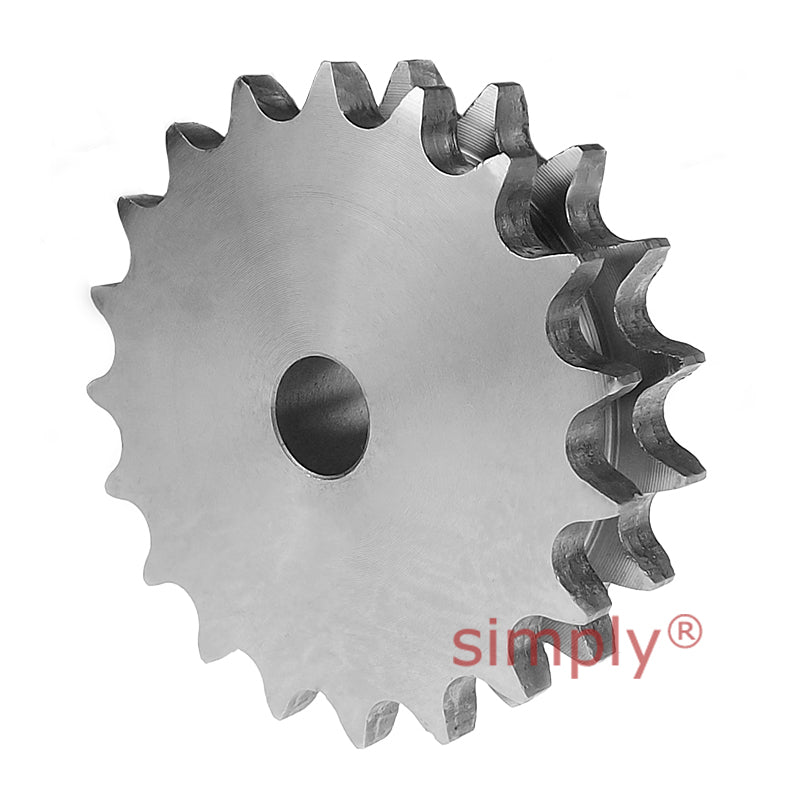 Branded 46 Tooth 08B Duplex Platewheel for 1/2 inch Pitch Chain
