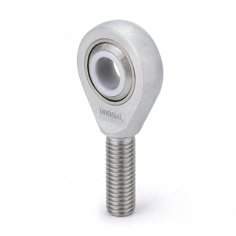Durbal EMA08-60-501 Maintenance Free Right Hand Metric Aluminium / PTFE Lined Male Rod End M8 Thread