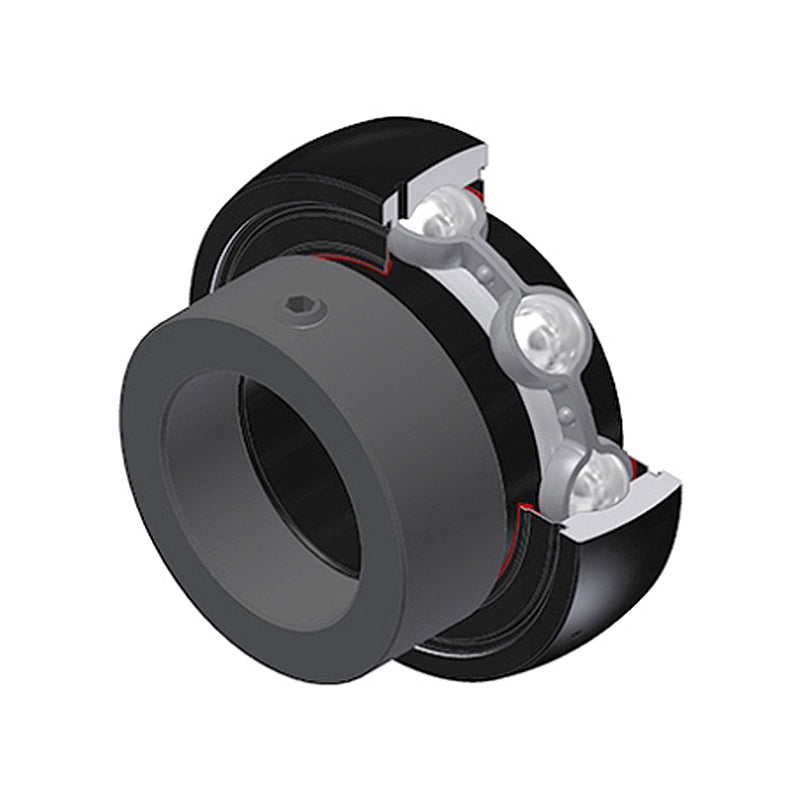 SNR ES203-11G2T20 Imperial Flatback Spherical Outer High Temp Bearing Insert 11/16 inch Bore 40mm Outside Diameter with Eccentric Collar - Allow 2-3 Days