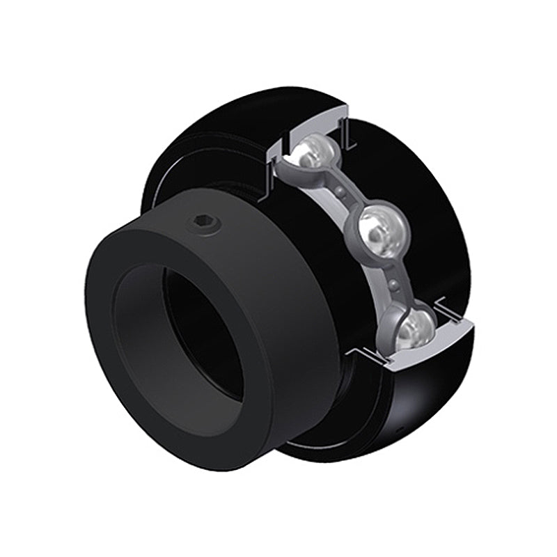 SNR EX206-18G2T20 Imperial Full Width Spherical Outer High Temp Bearing Insert 1-1/8 inch Bore 62mm Outside Diameter with Eccentric Collar - Allow 2-3 Days