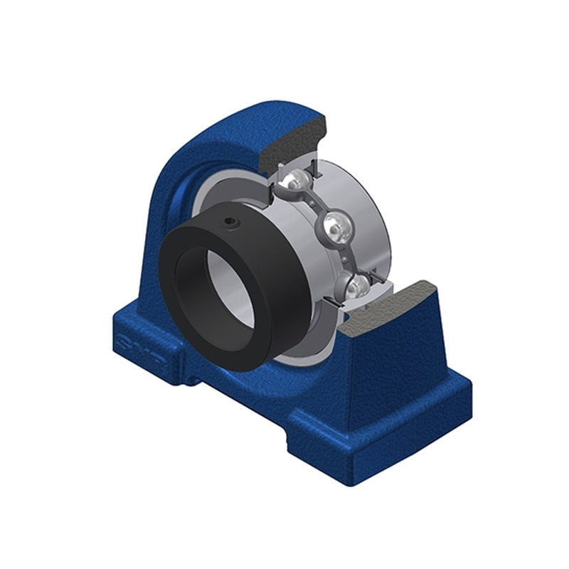 SNR EXPA207 Threaded Base Small Footprint Metric Pillow / Plummer Block Housing with Eccentric Collar Insert 35mm Bore - Allow 2-3 Days