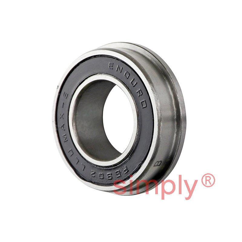 ENDURO F6902LLUMAX-EB Sealed Flanged Deep Groove Bearing with Extended Inner Race on the Flange Side 15x28x7/9.5mm