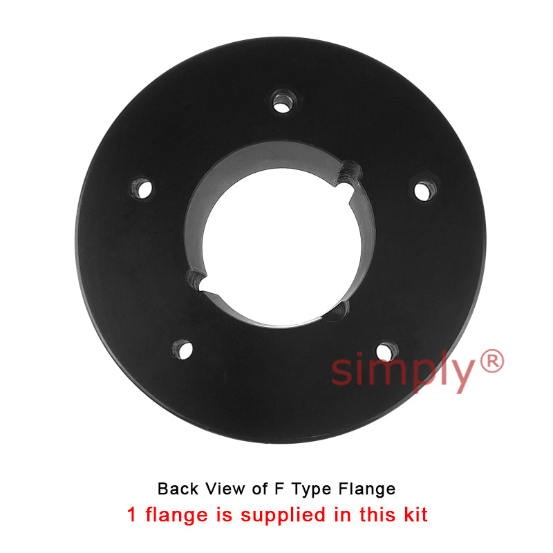 Major Branded F60F/F60B Inner Facing Taper Bore/Pilot Bored Tyre Drive Coupling Assembly with Fire Resistant Antistatic (F.R.A.S) Tyre