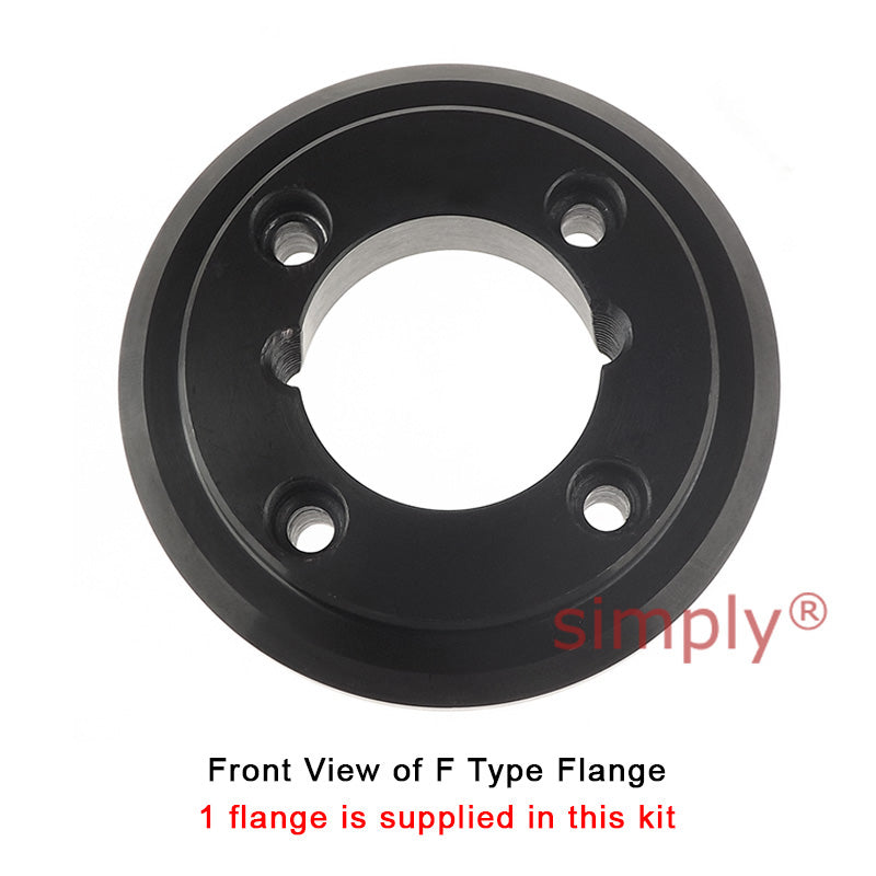 Major Branded F50F/F50B Inner Facing Taper Bore/Pilot Bored Type Tyre Drive Coupling Assembly with Natural Rubber Tyre