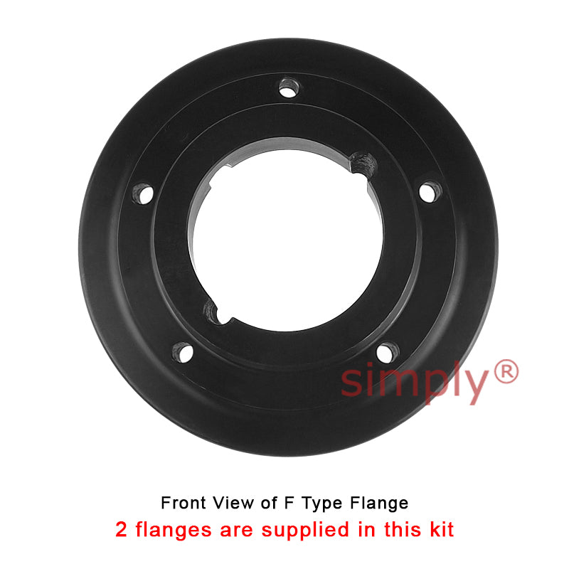 Major Branded F60F/F60F Inner Facing Taper Bores Type Tyre Drive Coupling Assembly with Fire Resistant Antistatic (F.R.A.S) Tyre