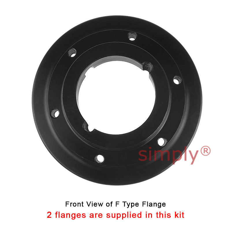 Major Branded F120F/F120F Inner Facing Taper Bores Type Tyre Drive Coupling Assembly with Natural Rubber Tyre