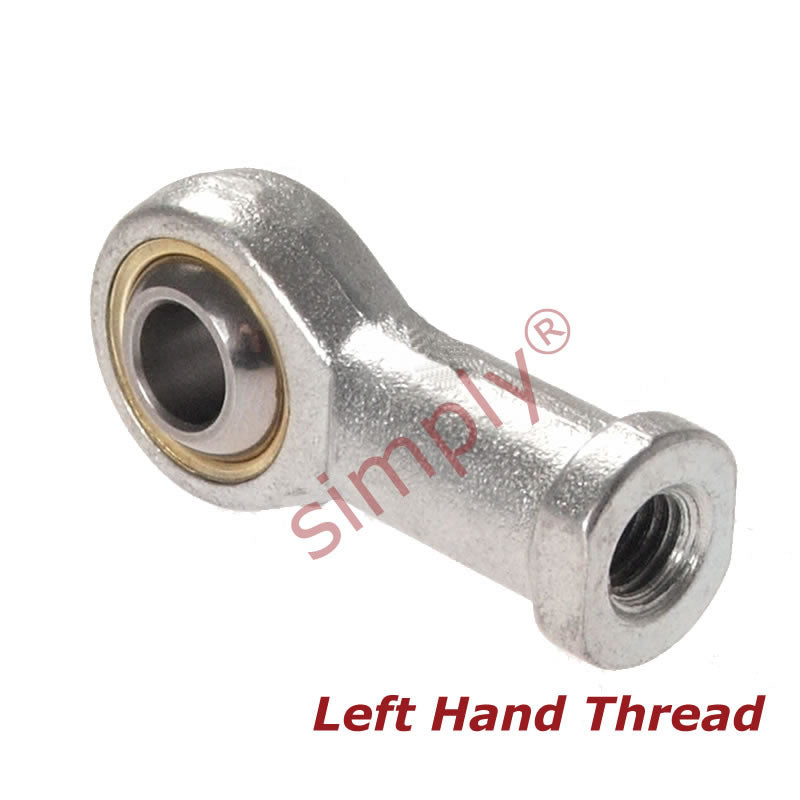 Branded FBL-03 Left Hand Imperial Steel / Bronze Lined Maintenance Required Plain Female Rod End 3/16 UNF Thread - Allow 7-10 Days