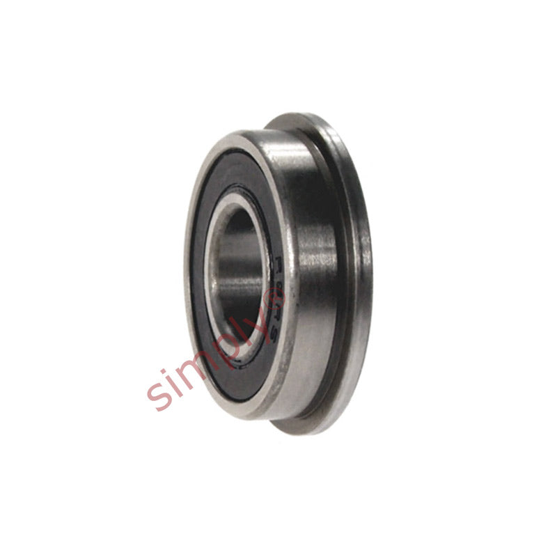 F69062RS Budget Rubber Sealed Flanged Thin Section Deep Groove Ball Bearing 30x47x9mm
