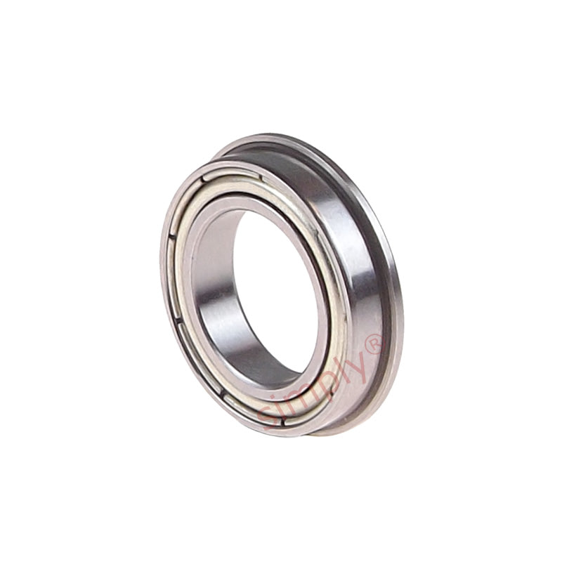 SF6702ZZ Budget Metal Shielded Stainless Steel Flanged Thin Section Deep Groove Ball Bearing 15x21x4mm