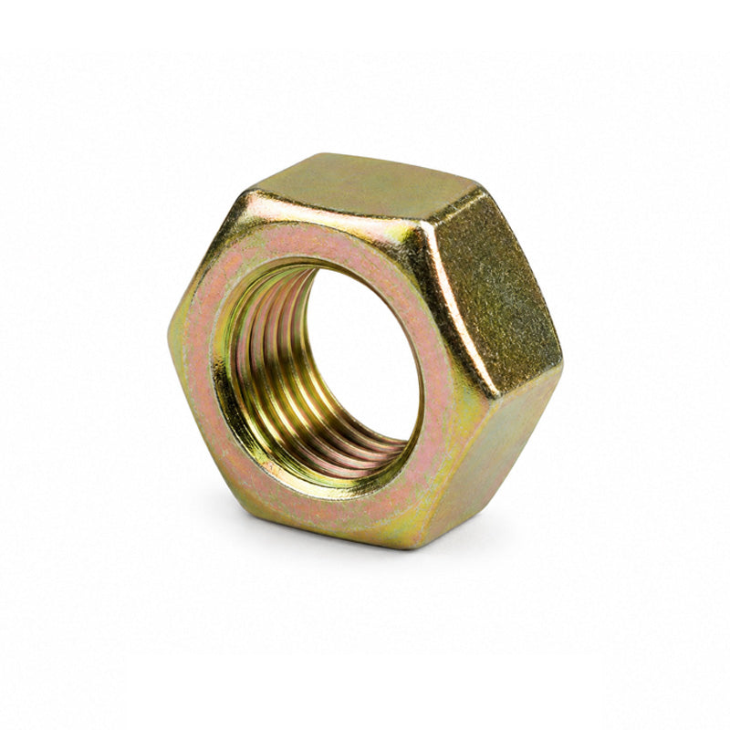 Unifix M20x30 - Class 8 Steel Full Nut DIN 934 with 2.5mm Pitch and Zinc and Yellow Finish - Allow 2-3 Days