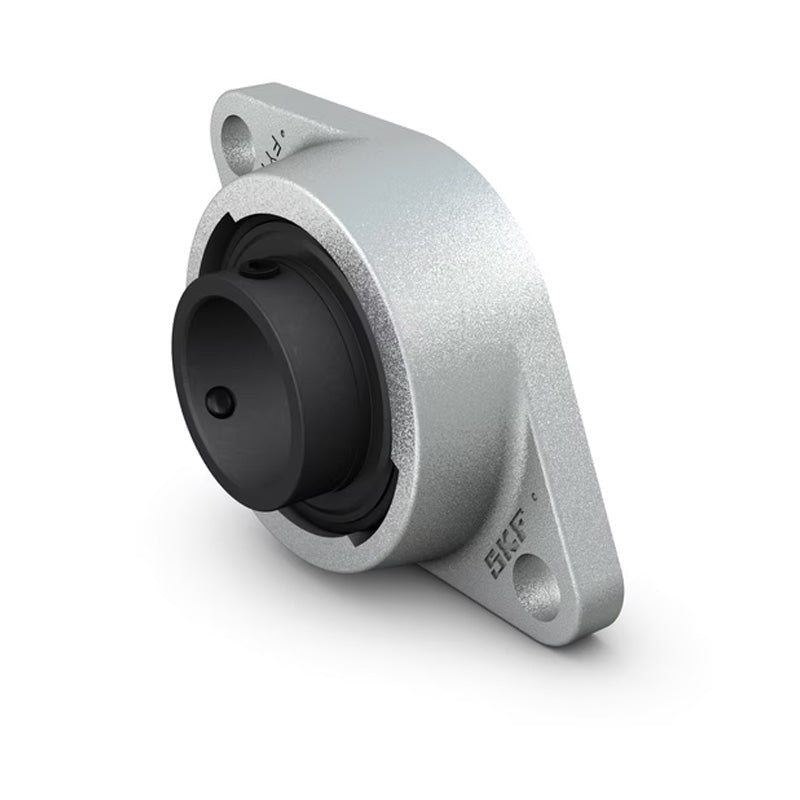 SKF FYT55TFVA228 Y Bearing Two Bolt Oval High Temperature Flange Unit Housing with Steel Cage Insert for Metric Shaft 55mm