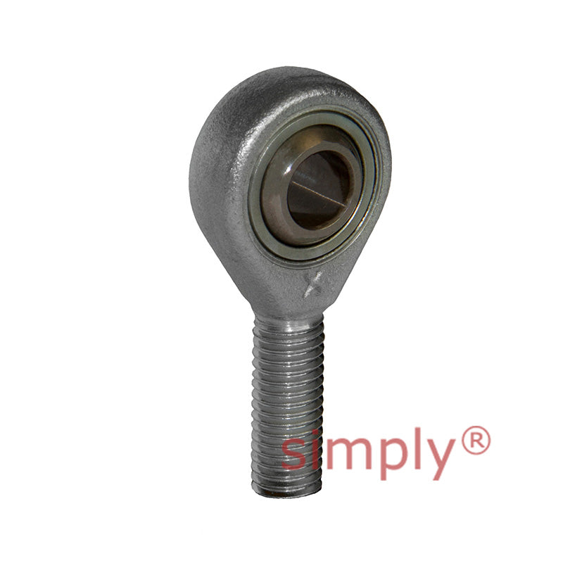 Fluro GALXSW35 Left Hand Zinc Plated Steel / PTFE Lined Maintenance Free Male Plain Rod End M36x2 Thread