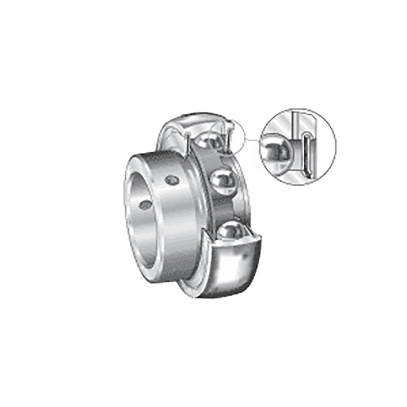 INA GAY20XLNPPB Metric Spherical Outer Bearing Insert with P Seals and Grub Screws 20x47x25mm
