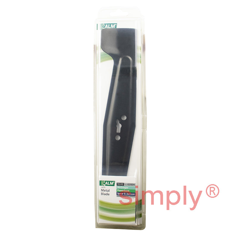 GD034 Lawn Mower Metal Blade 34cm By ALM - Fits Spear + Jackson