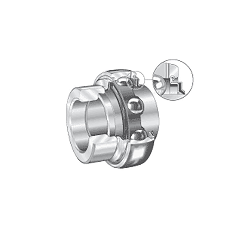 INA G1108KRRBAS2/V Imperial Spherical Outer Bearing Insert with R Seals and Eccentric Collar 38.1x80x56.5mm