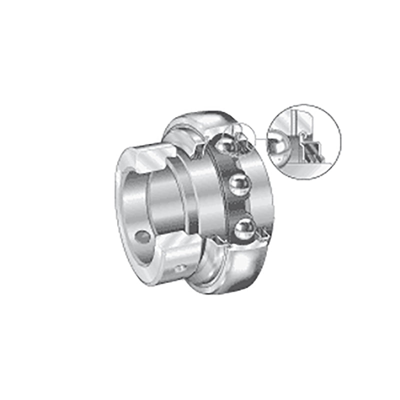 INA GE45XLKTTB Metric Spherical Outer Bearing Insert with T Seals and Eccentric Collar 45x85x56.5mm