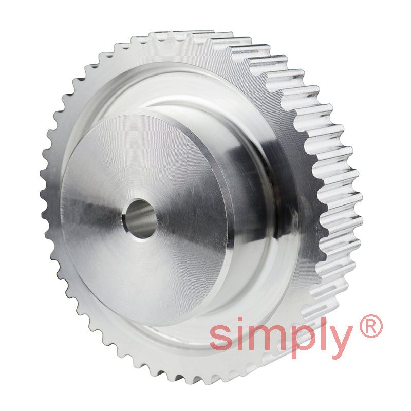 Drive-Flex P168-14M-170 - 14mm Pitch 168 Tooth Flangeless HTD Type Cast Iron Pilot Bore Timing Pulley for 170mm Wide Belts