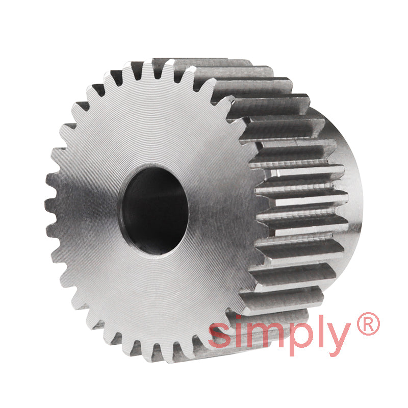 SS10/33B-10 Metric EN8 Spur Gear 33 Tooth 1 Mod Pilot Bored 12mm Or Smaller (H8)