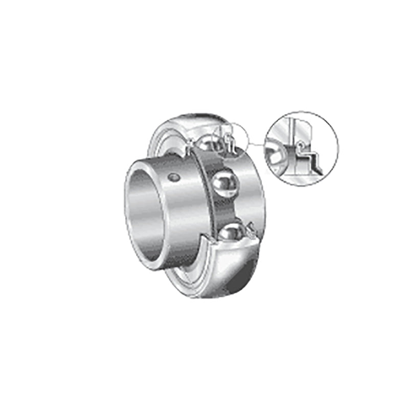 INA GY1215KRRBAS2/V Imperial Spherical Outer Bearing Insert with R Seals and Grub Screws 74.61x130x77.8mm