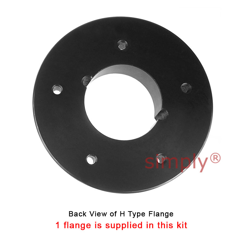 Major Branded F60H/F60B Outer Facing Taper Bore/Pilot Bored Tyre Drive Coupling Assembly with Natural Rubber Tyre