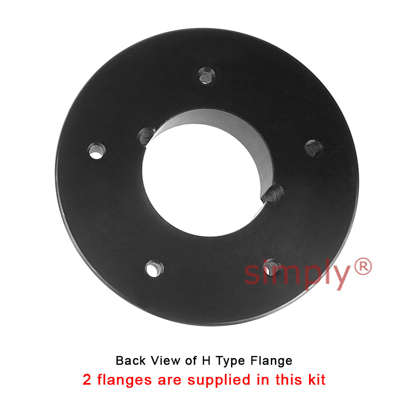 Major Branded F60H/F60H Outer Facing Taper Bores Type Tyre Drive Coupling Assembly with Fire Resistant Antistatic (F.R.A.S) Tyre