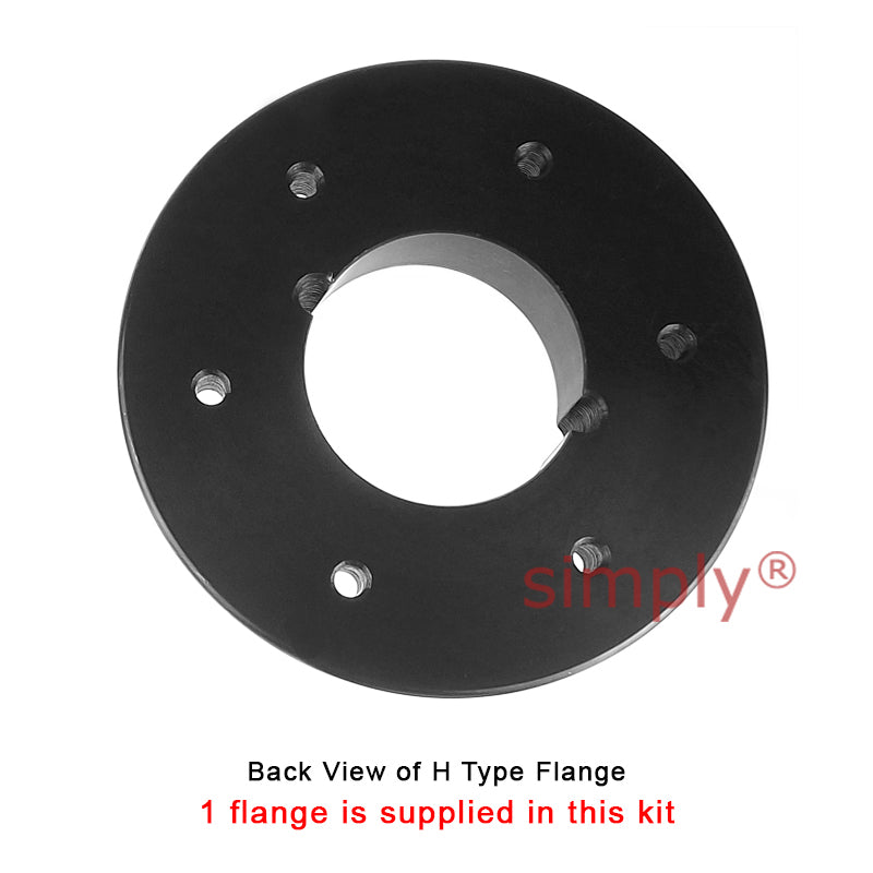 Major Branded F80H/F80B Outer Facing Taper Bore/Pilot Bored Tyre Drive Coupling Assembly with Natural Rubber Tyre