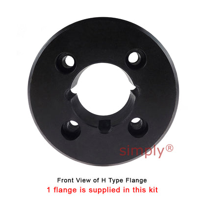 Major Branded F40H/F40F Inner/Outer Facing Taper Bores Type Tyre Drive Coupling Assembly with Fire Resistant Antistatic (F.R.A.S) Tyre