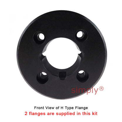 Major Branded F40H/F40H Outer Facing Taper Bores Type Tyre Drive Coupling Assembly with Natural Rubber Tyre