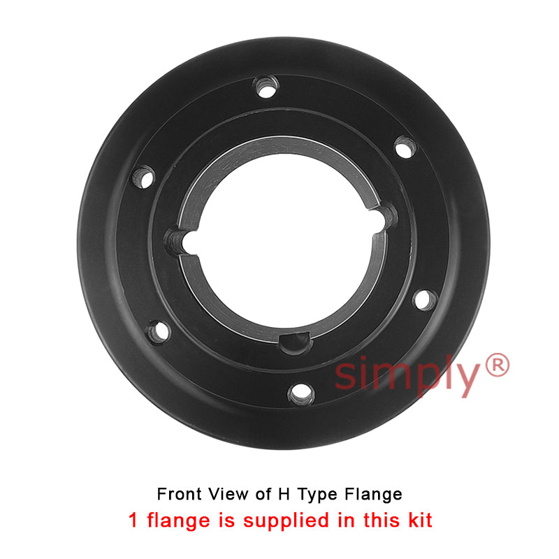 Major Branded F80H/F80B Outer Facing Taper Bore/Pilot Bored Tyre Drive Coupling Assembly with Natural Rubber Tyre