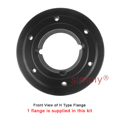 Major Branded F100H/F100B Outer Facing Taper Bore/Pilot Bored Tyre Drive Coupling Assembly with Natural Rubber Tyre