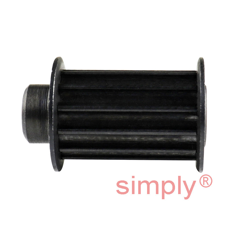 P12-5M-25F - 5mm Pitch 12 Tooth Flanged HTD Type Steel Timing Pulley for 25mm Wide Belts