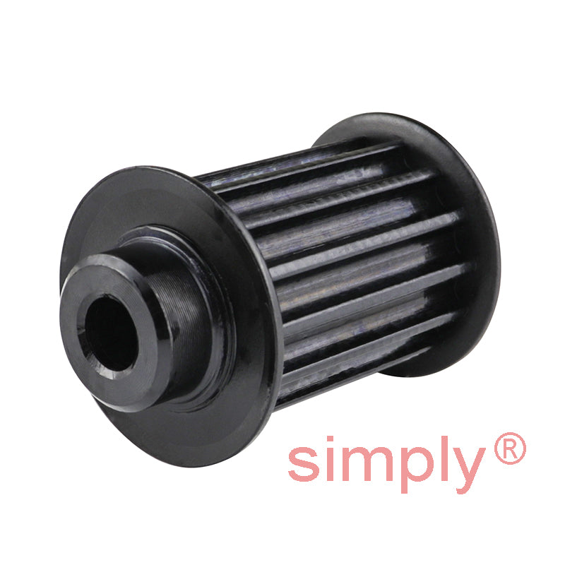 P14-5M-25F - 5mm Pitch 14 Tooth Flanged HTD Type Steel Pilot Bore Timing Pulley for 25mm Wide Belts