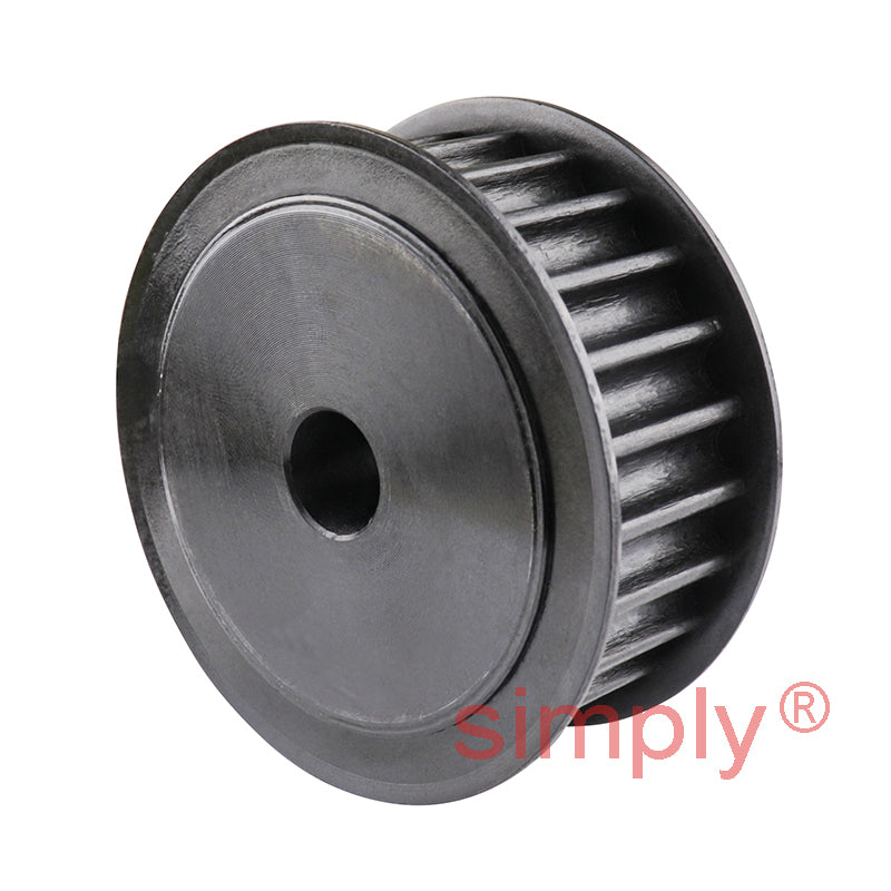 P24-8M-20F - 8mm Pitch 24 Tooth Flanged HTD Type Steel Pilot Bore Timing Pulley for 20mm Wide Belts
