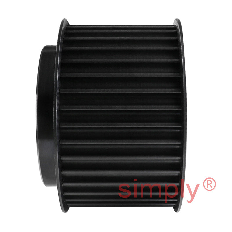 P38-8M-50F - 8mm Pitch 38 Tooth Flanged HTD Type Steel Pilot Bore Timing Pulley for 50mm Wide Belts