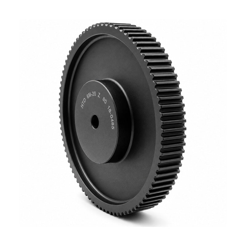 P120-H-200 - 1/2 inch Pitch 120 Tooth Pilot Bored Cast Iron Timing Pulley for 2 inch Wide Belts