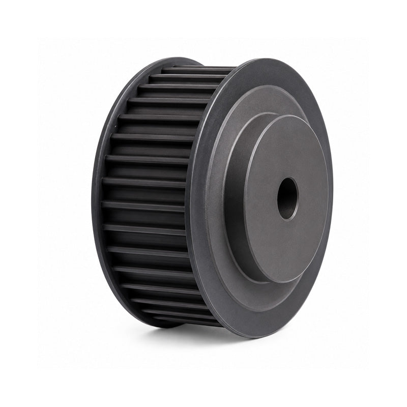 TL20-H-150F - 1/2 inch Pitch 20 Tooth Flanged Tapered Bore Steel Timing Pulley for 1-1/2 inch Wide Belts